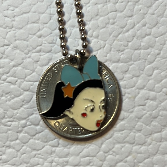 Rare Vintage Silver 925 Christian Dior John Galliano Period Girl Necklace 16" - Picture 8 of 8